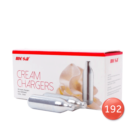 Mosa 24 Cream Chargers Pack of 192